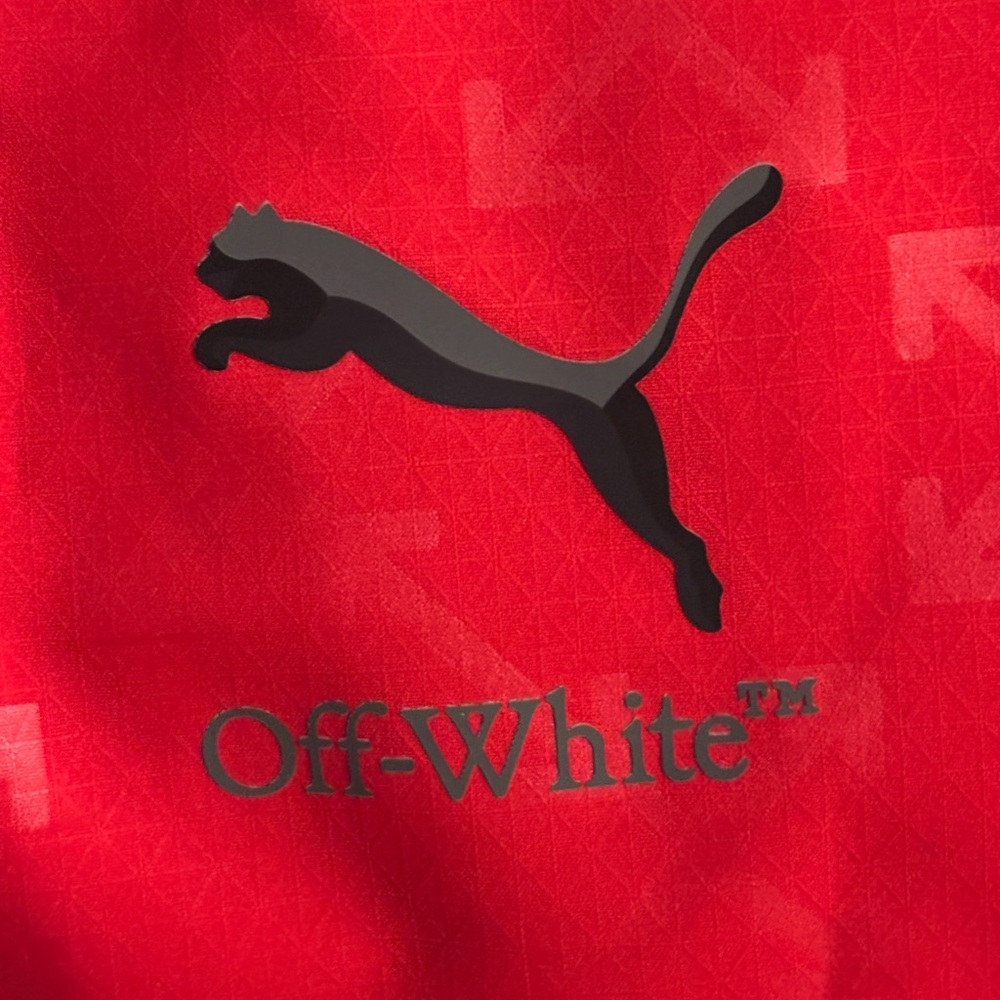 OFF-WHITE x Puma AC Milan Authentic Shorts Red/Black - Picture 5 of 8